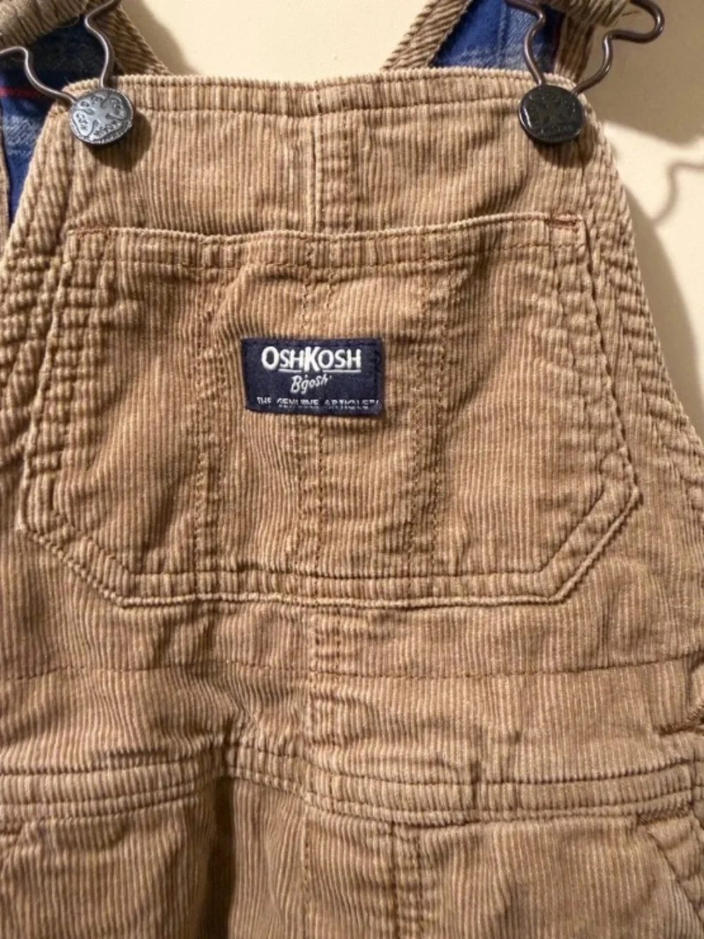 OshKosh B'gosh Tan Corduroy Kids Overalls